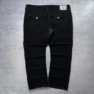 Y2K True Religion Grunge Ricky Relaxed Straight Denim Jeans